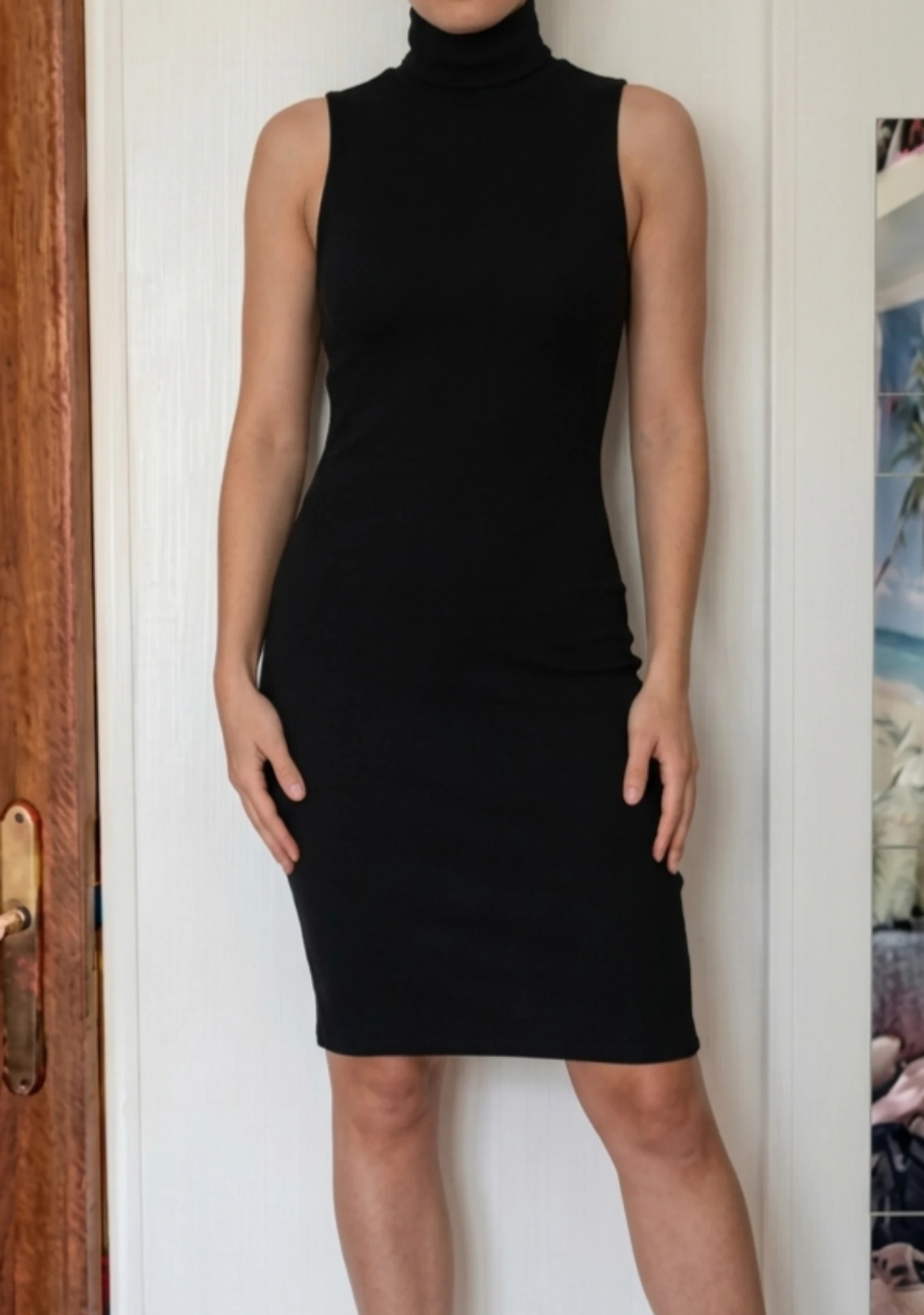 Vestido negro ajustado Zara Talla S/36